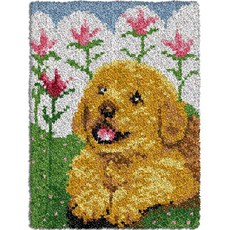 더인홈 강아지 십자수 DIY 패키지 50 x 38 cm 기본 도안, TYPE5, 1개