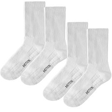 Bona Living 高爾夫運動中筒襪 2雙組, A 白色, 白色