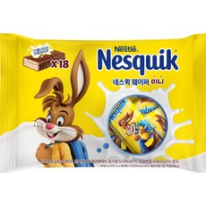 Nestle 雀巢 Nesquik 牛奶巧克力迷你威化餅 18入, 1組, 306g