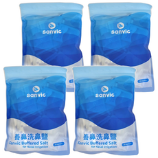 sanvic 善維 善鼻洗鼻鹽 洗鼻瓶專用 4.5g 60包, 4袋
