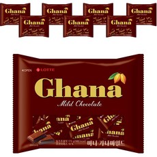 가나 마일드 초콜릿, 175g, 8개