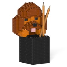 貴賓狗鉛筆筒積木 S, 1個, 混合色