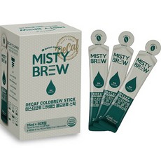 MISTY BREW 低咖啡因冷萃咖啡隨身包, 25ml, 30條, 1盒