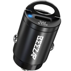 BEEZAP 45W 雙孔 C&A型 超迷你車用充電器, 黑色, BZDC45