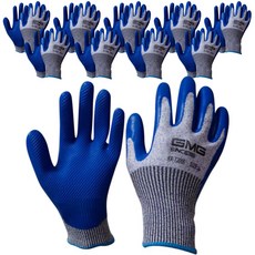 GMG 5 切割安全手套雙手套組 M T2000, 10套, 混合顏色