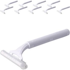 블루마켓 일회용 휴대 면도기 화이트, 10개입, 1개