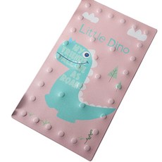 하이유니 욕실 미끄럼방지 건식 동물 발 매트 패드, 스마일디노, 1개