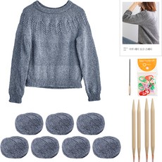 yarna 아루 레이 요크 스웨터 DIY 패키지 M, 25, 1세트