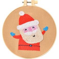 刺繡 DIY 材料包套組 15.5 x 15.5 cm, 1套, TYPE22