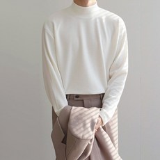 PEONIST 男性高領樽領長袖T恤