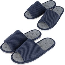 Saenghwalgongsik 柔軟室內拖鞋 2件組, 海軍藍