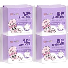 Air QUEEN 夜用褲型衛生棉, M(90~100cm), 4片, 4包