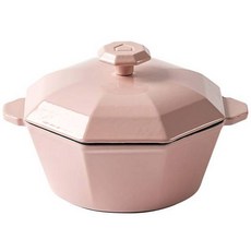 CASA MUUTTI Duomo系列電磁爐適用鑄鐵鍋, 粉色, 19*15*11.5cm, 1個