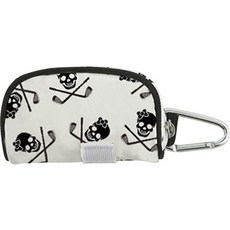 리온 가죽 미니 악세서리 수납 허리 골프 클러치 HY635, 화이트, 1개