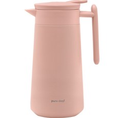 Nature Living Pure Day北歐風304不鏽鋼保溫水壺, 800毫升, 粉色的, 1個