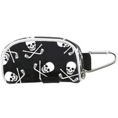 리온 가죽 미니 악세서리 수납 허리 골프 클러치 HY635, 블랙, 1개