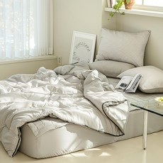 The Zari MOMO格紋薄被, 可可棕