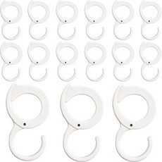 i-MATE 多用途S形環狀掛鉤, 白色, 15個
