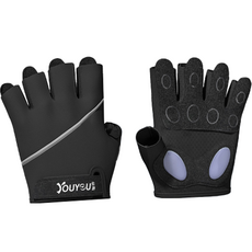 REXCHI 女士瑜伽健身手套雙手套組, 黑色的