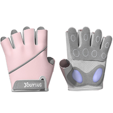 REXCHI 女士瑜伽健身手套雙手套組, 粉色的