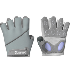 REXCHI 雷奇 Nabida 女性用瑜伽健身手套雙手組, 灰色