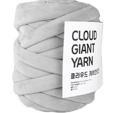 mamaknit 雲朵巨人紗天鵝絨編織線 500g, 1個, 203 淺灰色