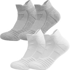 Bona Living 高爾夫運動短襪 2雙組, B(灰色, 白色)