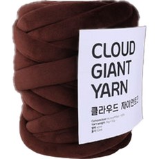 mamaknit 雲朵巨人紗天鵝絨編織線 500g, 1個, 208 深棕色