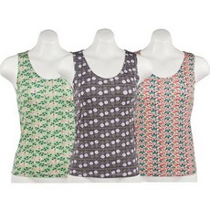 L'AFFAIR 花卉無袖內襯 T 恤 3 件套 LWOFW283