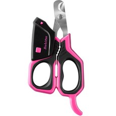 Babion LED安全寵物指甲剪 027R 68 x 140 mm, 黑色 + 粉紅色, 1個