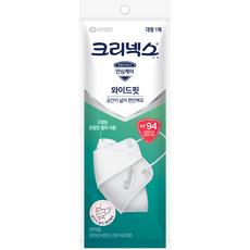크리넥스 와이드핏 마스크 대형 KF94, 1개입, 1개