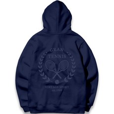 Granfinny 經典網球刺繡連帽T恤 GFHT013