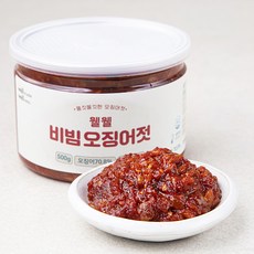 웰웰 비빔 오징어젓, 1개, 500g