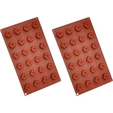 矽膠梅花模具 24孔, 單一顏色, 2個