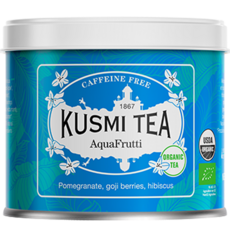KUSMI TEA Aqua frutti石榴枸杞木槿花茶, 100g, 1罐, 1罐