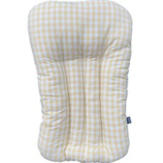 HONEST 誠實 寵物推車坐墊, 黃色格紋, 1個