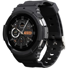 Imall Galaxy Watch 相容 運動一體式側邊全包覆錶帶, 黑色