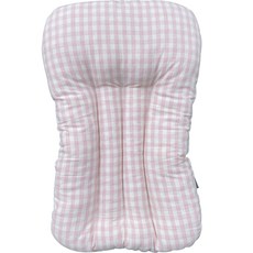 HONEST 誠實 寵物推車坐墊, 粉紅格紋, 1個