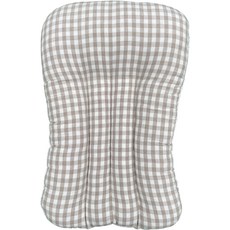 HONEST 誠實 寵物推車坐墊, 棕色格紋, 1個