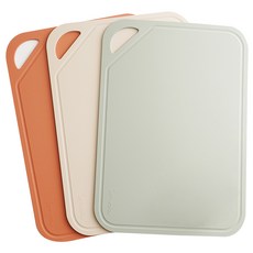 Symbola TPU 擺盤用雙面防刮砧板 L 3件組, 砧板3件組, 1套