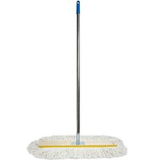 World Clean 棉紗禮堂拖把 75cm 鋼製固定夾 + 不鏽鋼桿 套組, 1個