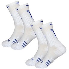 BONA LIVING 運動中筒高爾夫襪 2雙組 E, 白色