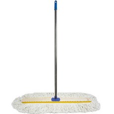 World Clean 棉紗禮堂拖把 75cm 固定鎖扣 + 不鏽鋼桿套組, 1個