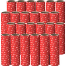 LIVENS 紅色美味寵物用滾筒斜切膠帶清潔器補充裝, 8個