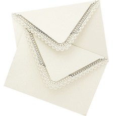 Maket Gamseong 蕾絲禮物袋, 10個, 淺米色