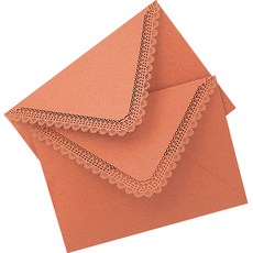 Maket Gamseong 蕾絲禮物袋, 10個, 珊瑚紅