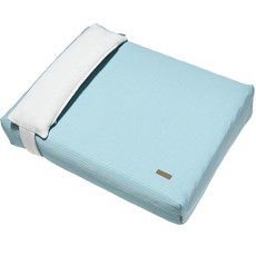 BARBICHON 寵物熟睡床墊 + 雙面枕頭組, 薄荷綠(床), 象牙白(枕頭), 1個