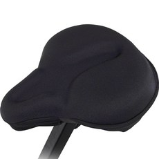 EGOJIN 室內自行車凝膠座墊套, 黑色的, 1個