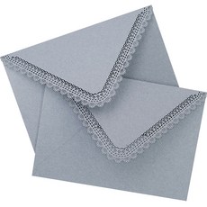 Maket Gamseong 蕾絲禮物袋, 10個, 柔和藍