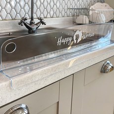 스마트 커브형 싱크대 물막이, 해피우먼화이트, 1개